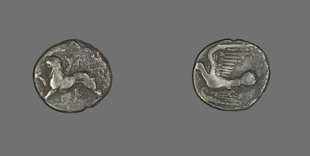 Hemidrachm (Coin) Depicting a Chimera by Ancient Greek