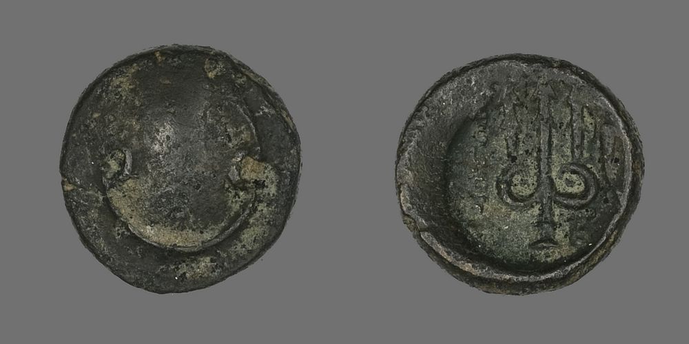 Coin Depicting a Boeotian Shield by Ancient Greek