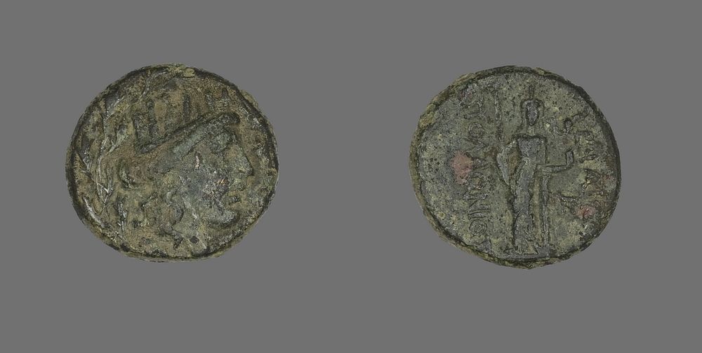 Coin Depicting the Goddess Tyche by Ancient Greek