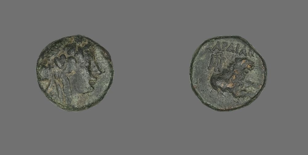 Coin Depicting the God Dionysos by Ancient Greek