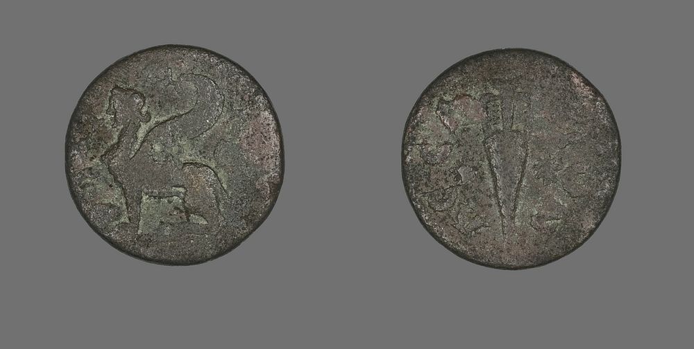 Coin Depicting a Sphinx by Ancient Roman