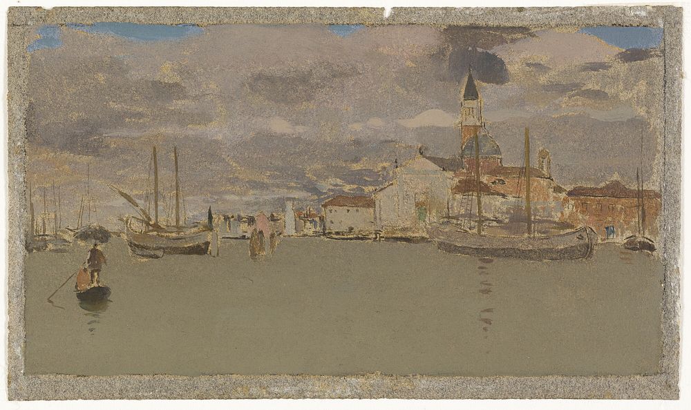 Venetian Atmosphere by Style of James McNeill Whistler