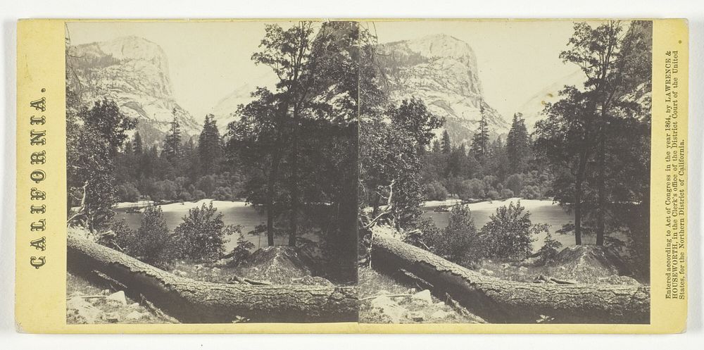 The Lake, Yosemite Valley, No. 272 from the series "California" by Thomas Houseworth and Company