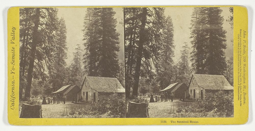 The Sentinel House, No. 1134 from the series "California -- Yo-Semite Valley" by John P. Soule