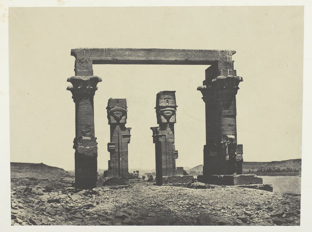 Temple de Kardassy, Nubie by Maxime Du Camp