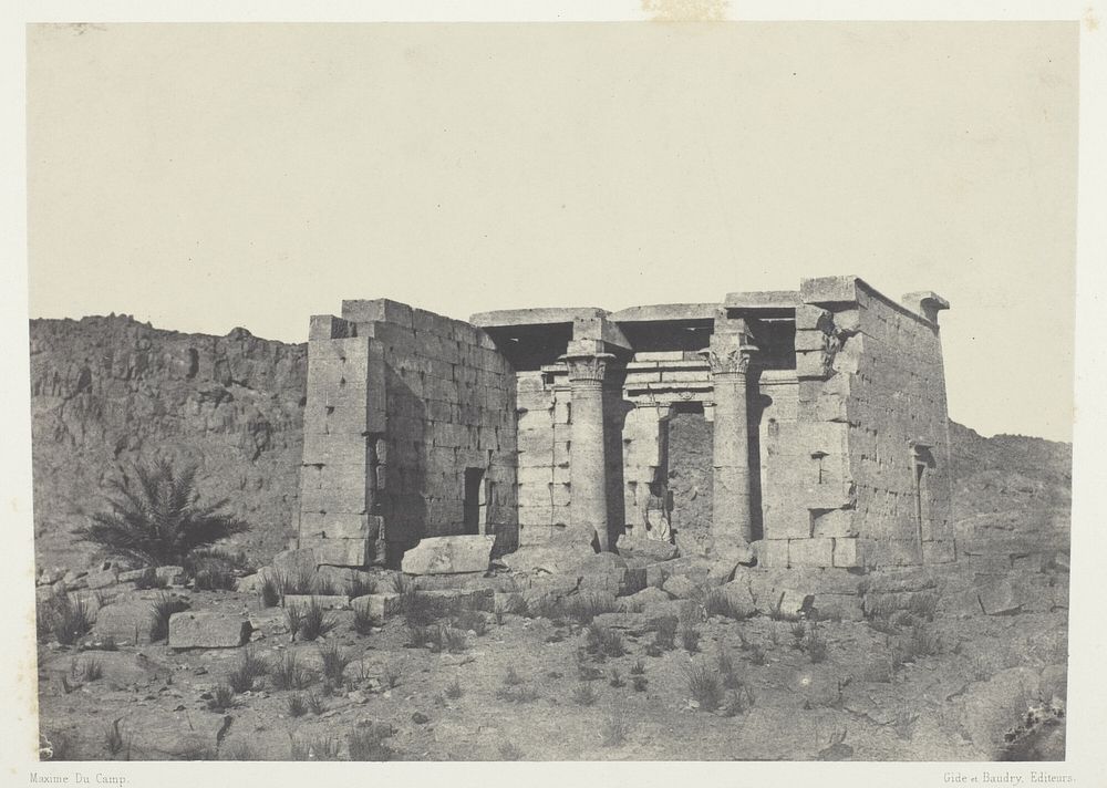 Temple de Tafeh (Ancienne Taphis), Nubie by Maxime Du Camp