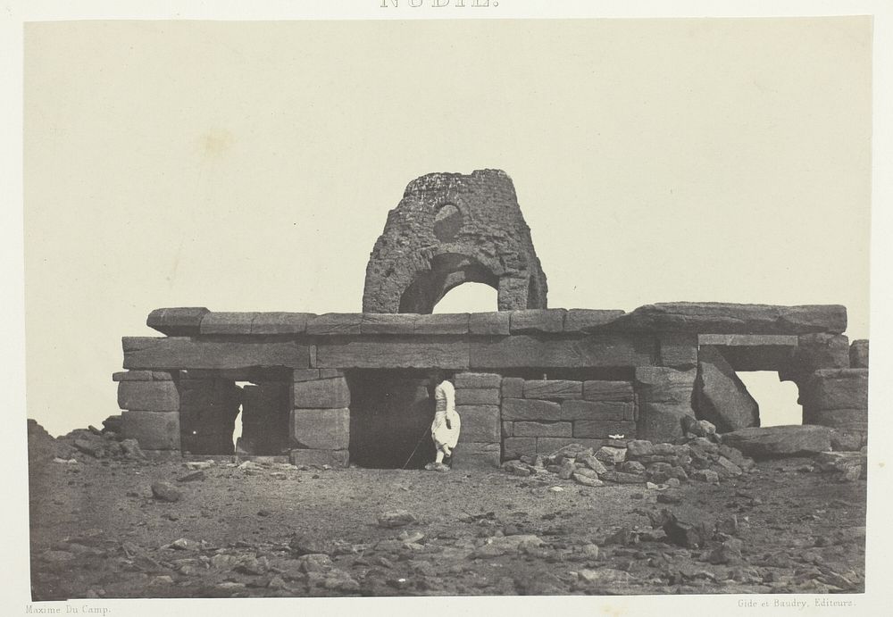Temple d'Amada; Nubie by Maxime Du Camp