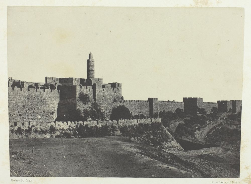 Jérusalem, Partie Occidentale Des Murailles; Palestine by Maxime Du Camp