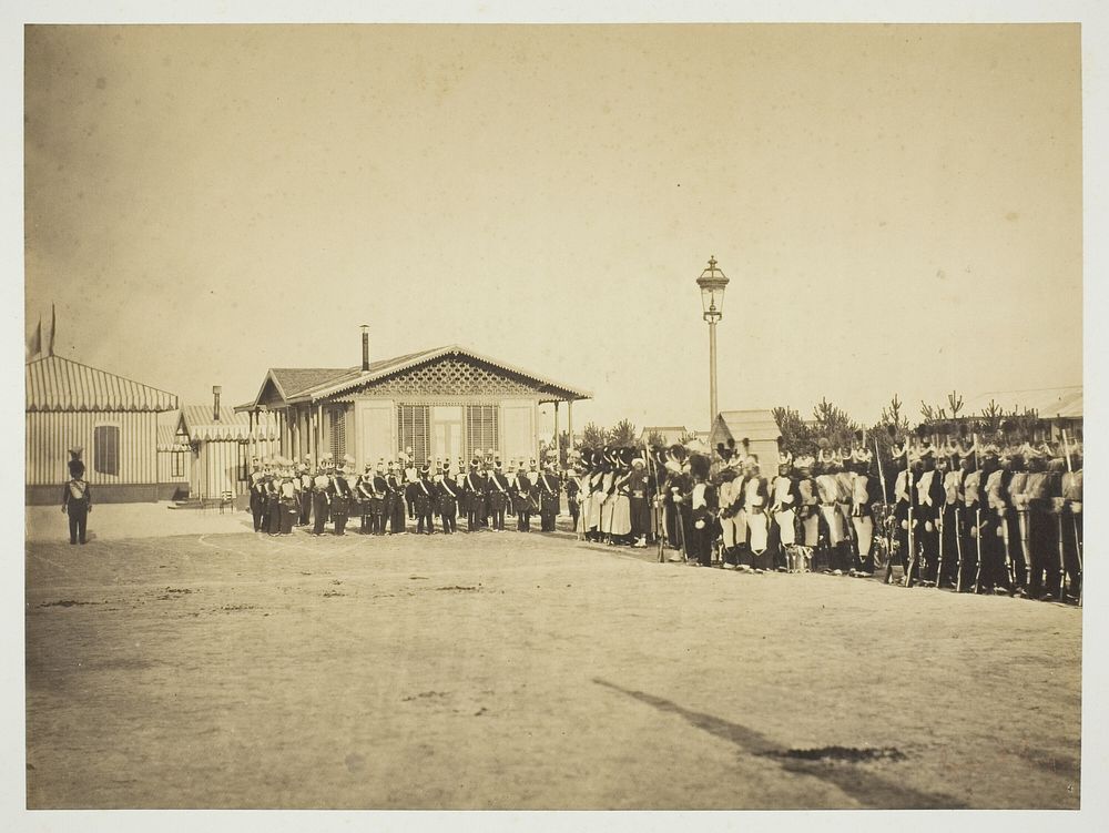 Light-Infantry Soldiers, Camp de Châlons by Gustave Le Gray