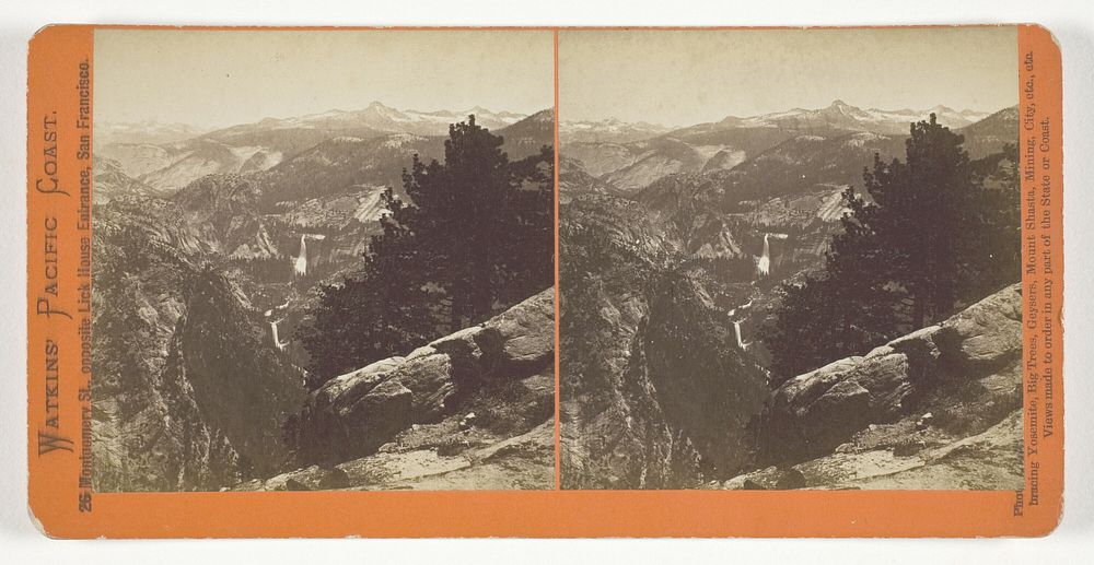 Unknown View, Yosemite, from the series "Watkins' Pacific Coast" by Carleton Watkins