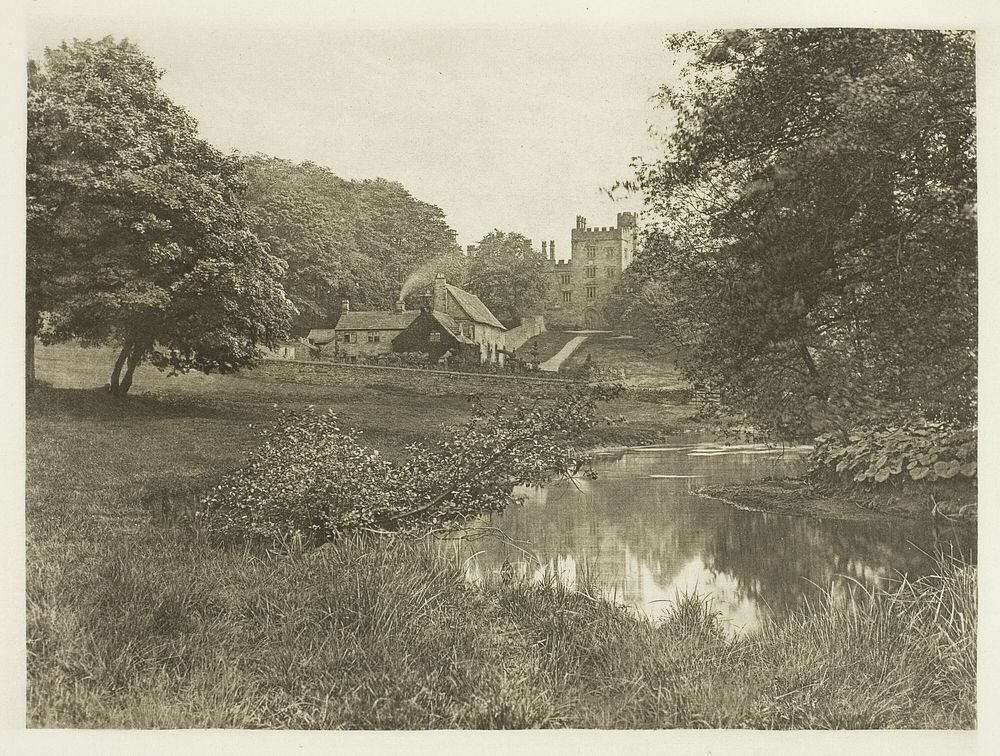 Haddon Hall and Homestead, From the River by Peter Henry Emerson