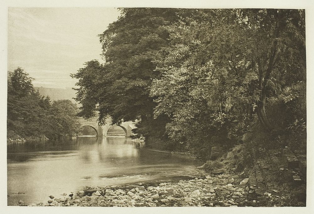 Rowsley Bridge, on the Derwent by Peter Henry Emerson