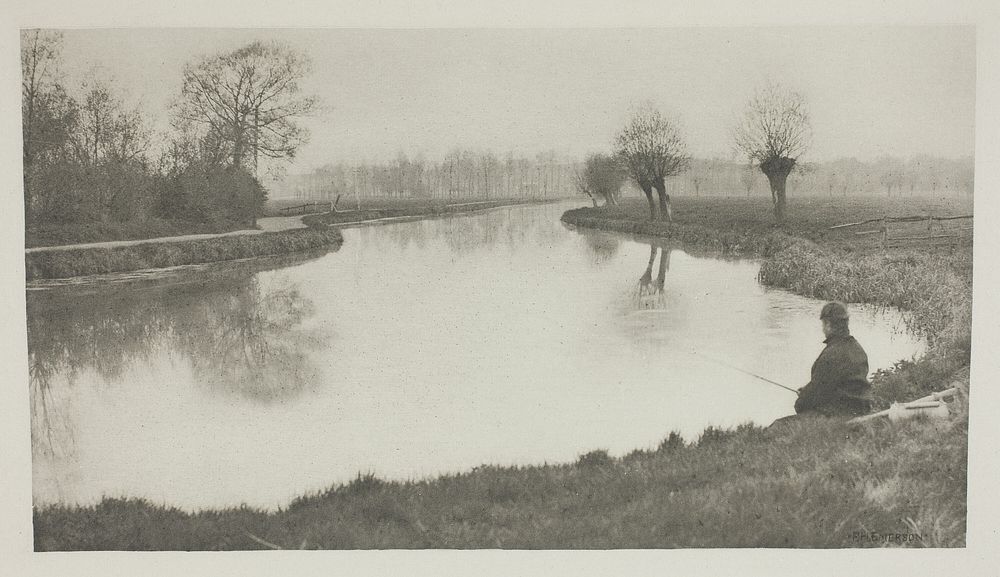 The Black Pool, Near Hoddesdon by Peter Henry Emerson