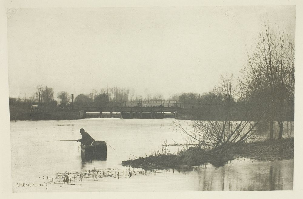 Field's Weir, Near Rye House by Peter Henry Emerson