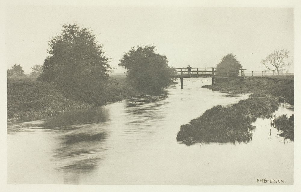 Footbridge Near Tottenham by Peter Henry Emerson