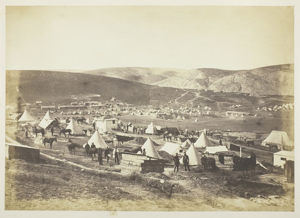 Camp of the 5th Dragoon Guards by Roger Fenton