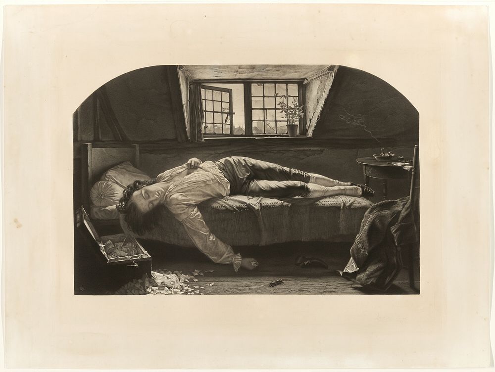 The Death of Chatterton by Thomas O. Barlow