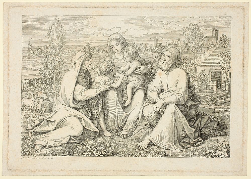 The Holy Family by Ludwig Ferdinand Schnorr von Carolsfeld