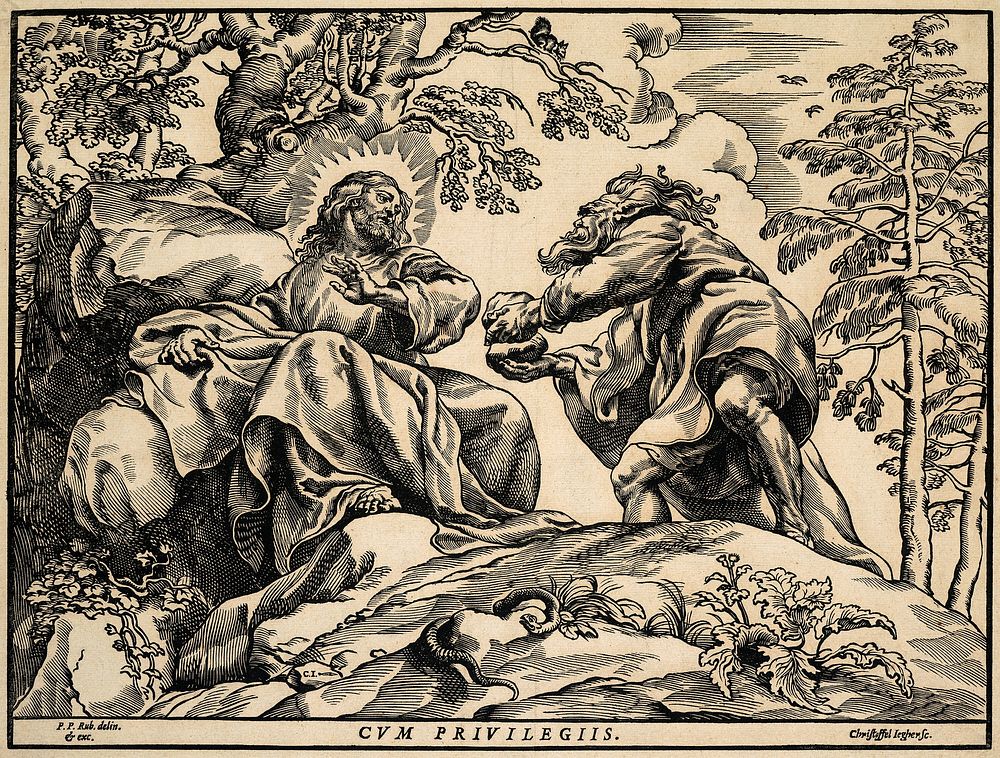 The Temptation of Christ by the Devil by Christoffel Jegher