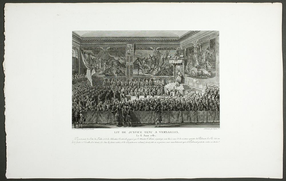 Seat of Justice Held at Versailles, Tableaux historiques de la Révolution Française by Abraham Girardet
