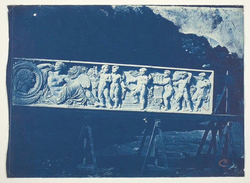 Sculptural Frieze by Cavelier, Minerva Surrounded by the Muses of the Arts by Adolphe Terris