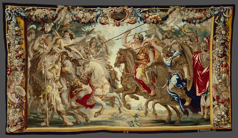 Caesar Defeats the Troops of Pompey from The Story Caesar and Cleopatra by Geraert Peemans (Manufacturer)