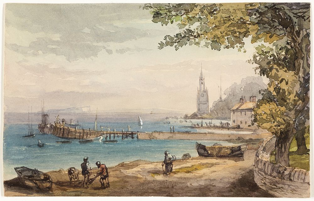 View from the Hotel Swanaze, India by Sir Charles D'Oyly