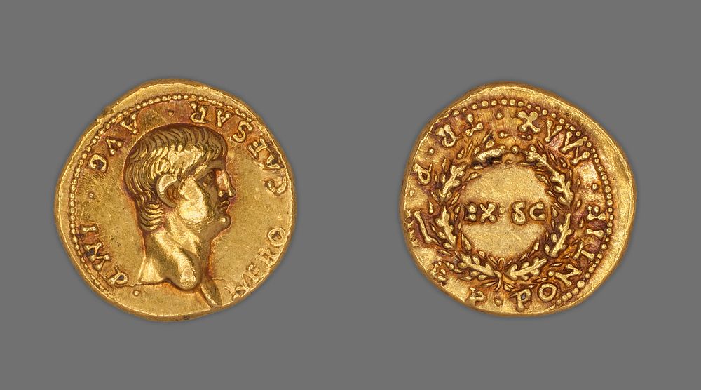 Aureus (Coin) Portraying Emperor Nero by Ancient Roman