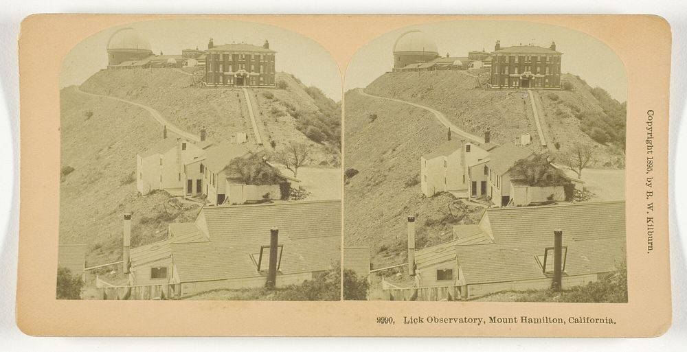 Lick Observatory, Mount Hamilton, California by Benjamin West Kilburn