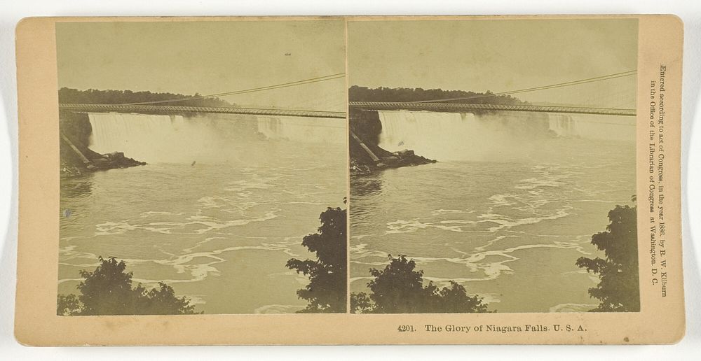 The Glory of Niagara Falls, U.S.A. by Benjamin West Kilburn