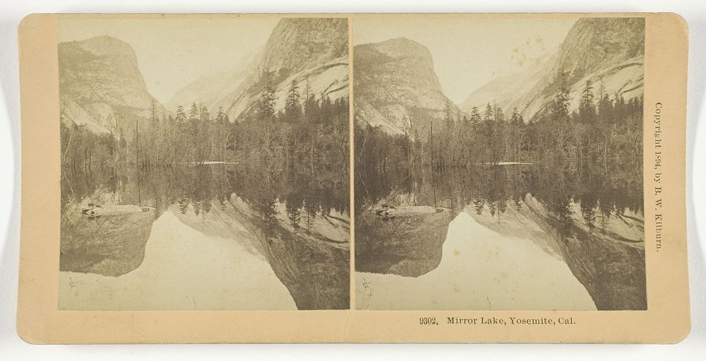 Mirror Lake, Yosemite, California by Benjamin West Kilburn