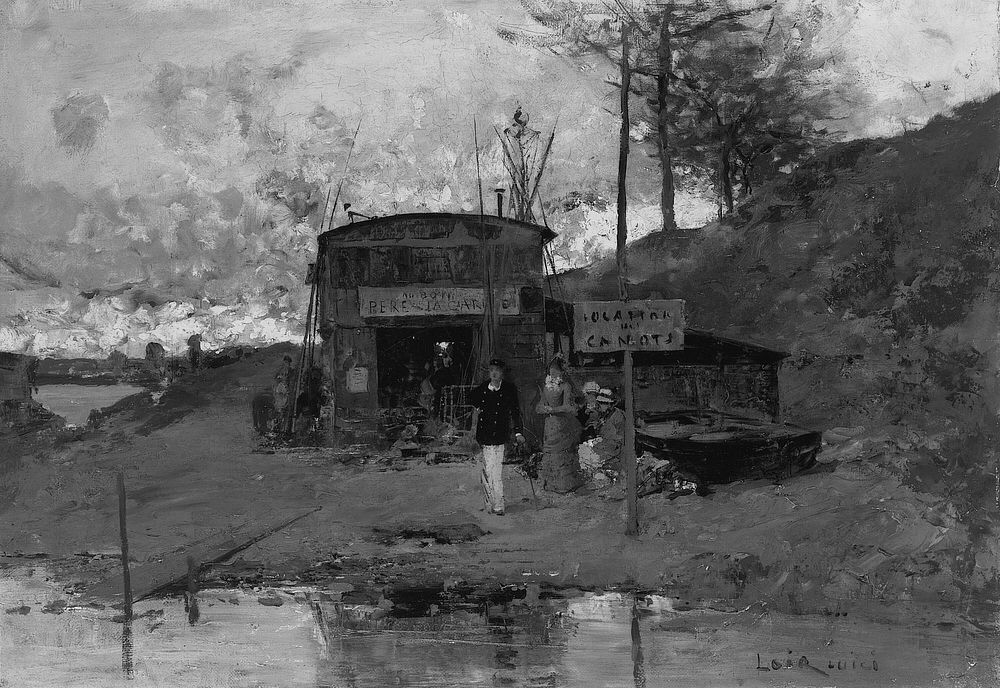 The Boathouse by Luigi Loir