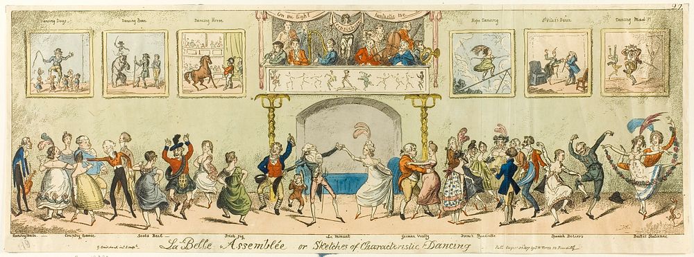 La Belle Assemblée by George Cruikshank