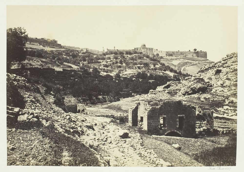 Jerusalem from the Wall of En-Rogel by Francis Frith