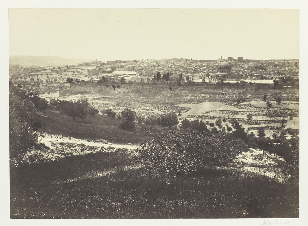 Jerusalem, from the Mount of Olives, No.1 by Francis Frith
