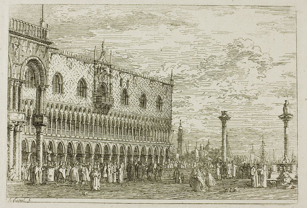 la Piera del Band V, from Vedute by Canaletto