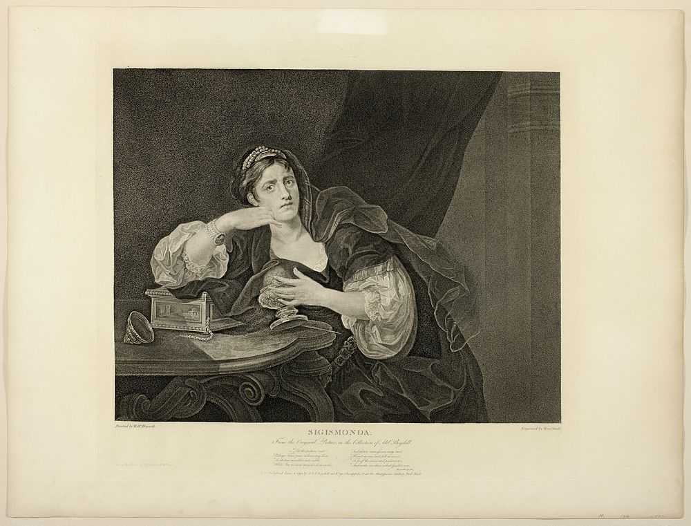 Sigismonda by Benjamin Smith (Engraver)