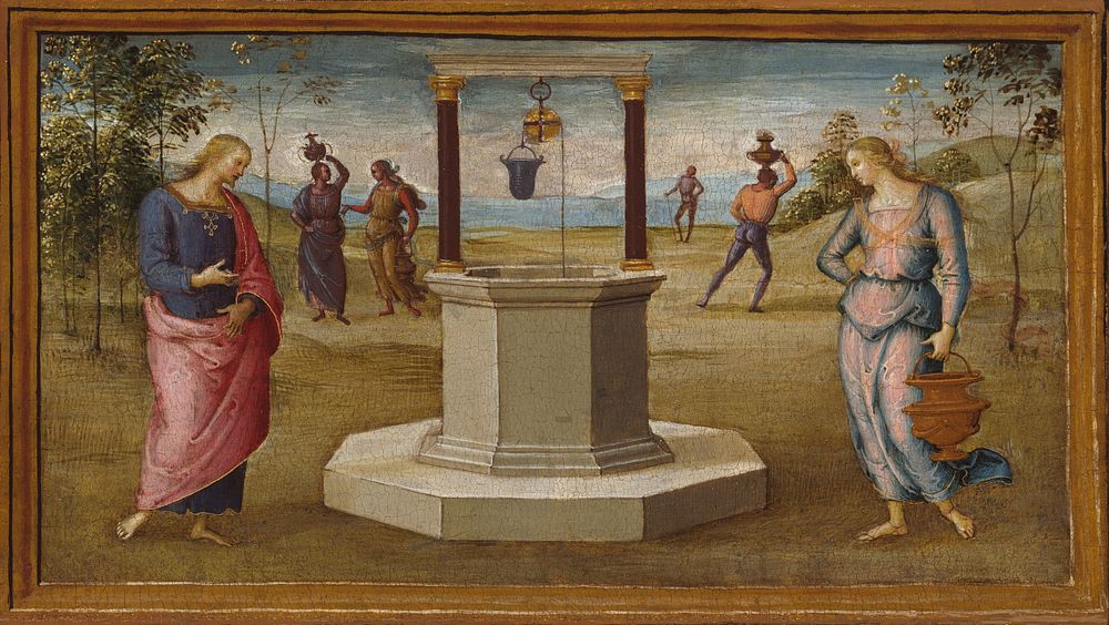 Christ and the Woman of Samaria by Perugino