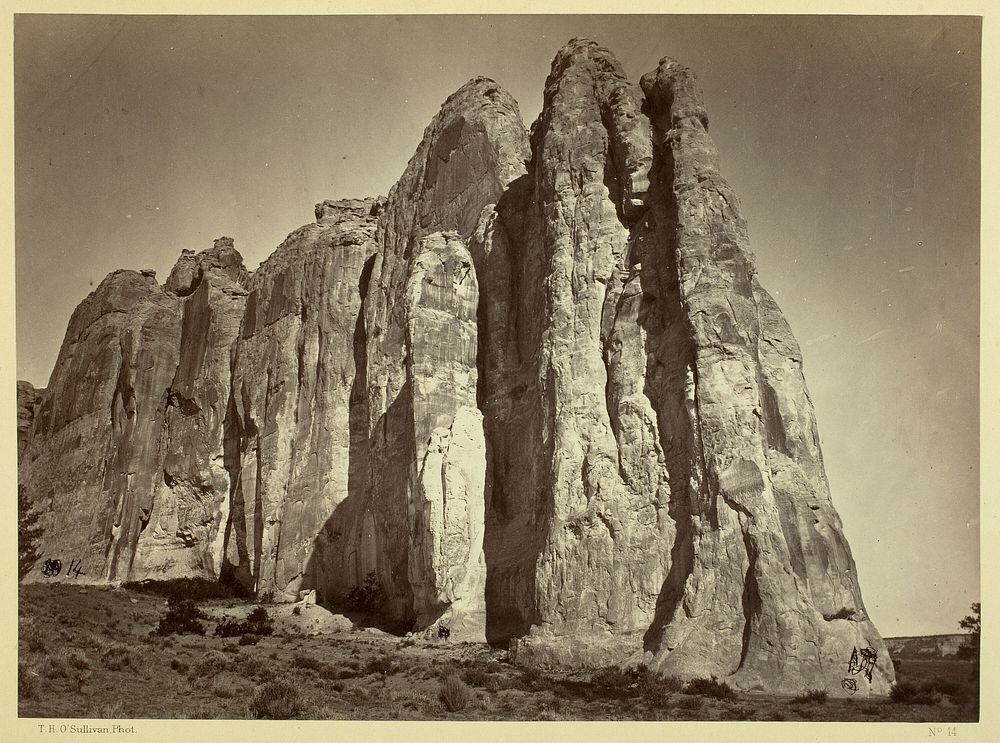 The South Side of Inscription Rock by Timothy O'Sullivan