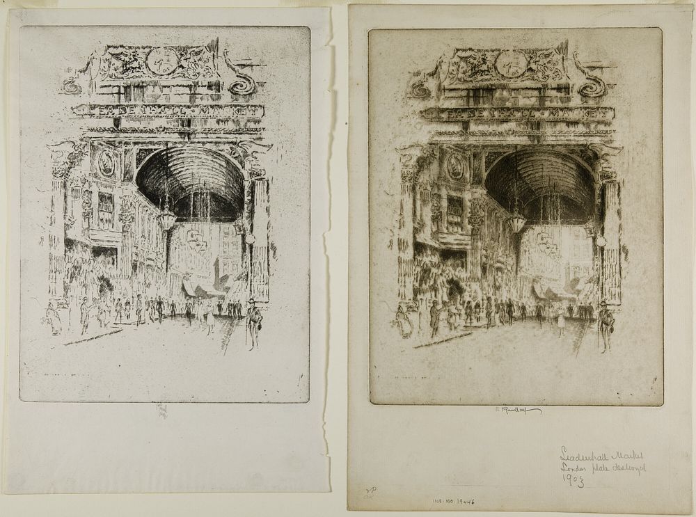 Leadenhall Market, II by Joseph Pennell