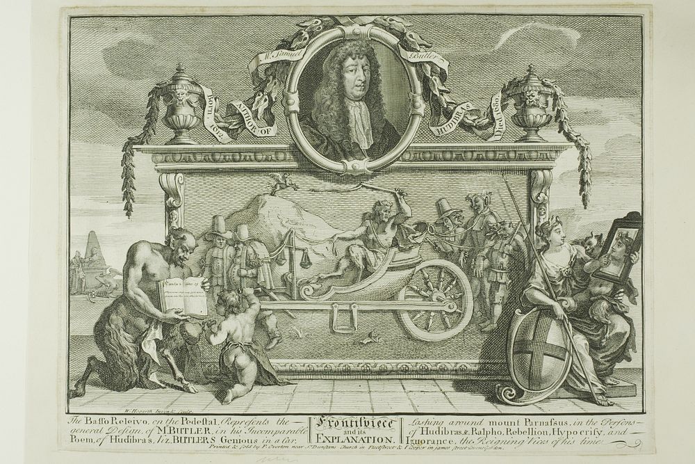 Frontispiece, plate one from Hudibras by William Hogarth