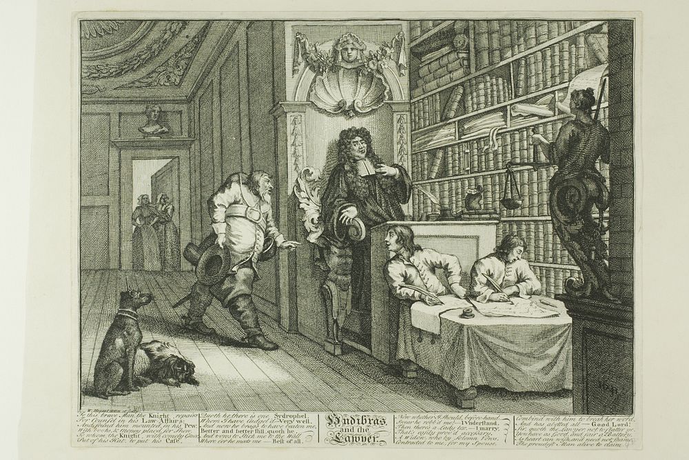 Hudibras and the Lawyer, plate twelve from Hudibras by William Hogarth