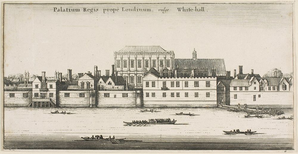 Whitehall from the River by Wenceslaus Hollar