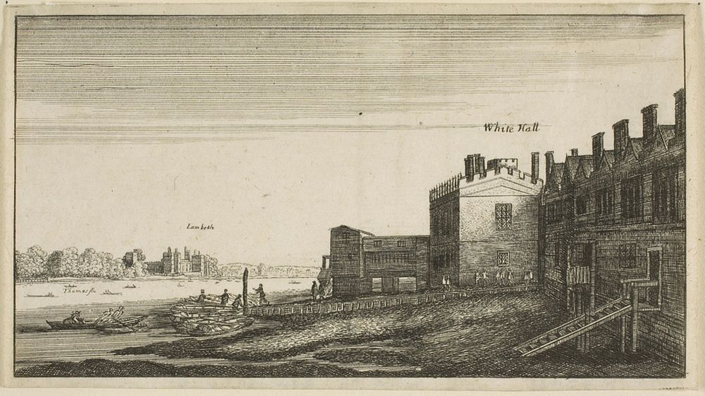 View of Lambeth Palace from the River at Whitehall Stairs by Wenceslaus Hollar