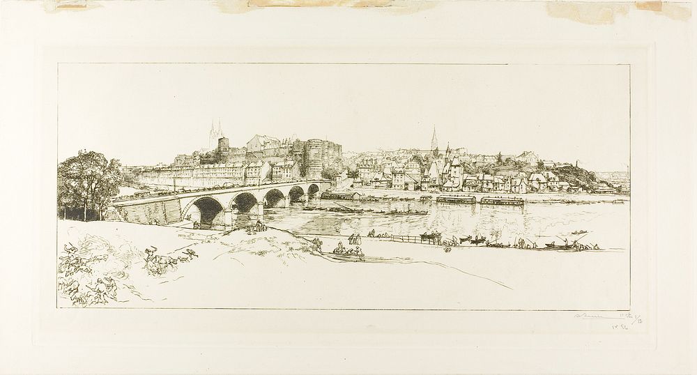 Angers: Panoramic View by Louis Auguste Lepère