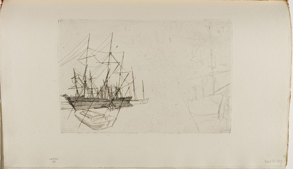 A Sketch of Shipping by James McNeill Whistler