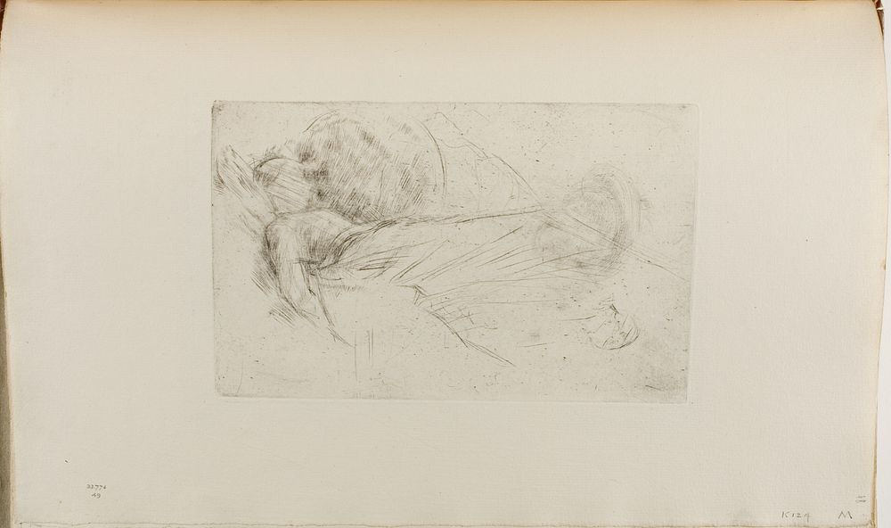 Girl Lying Down by James McNeill Whistler