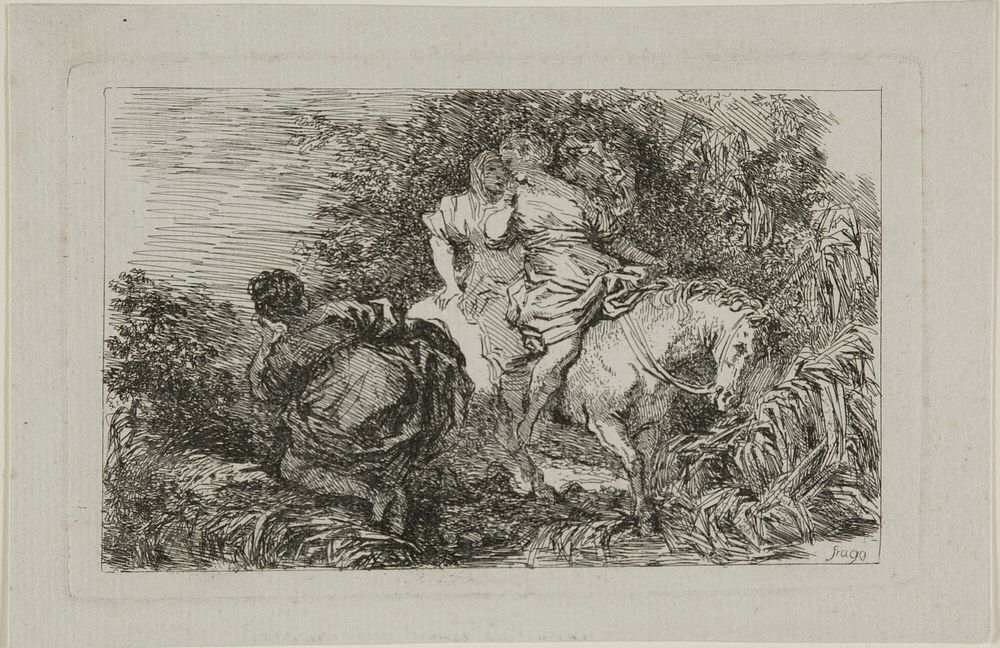 Cloelia and Her Companions by Jean Honoré Fragonard