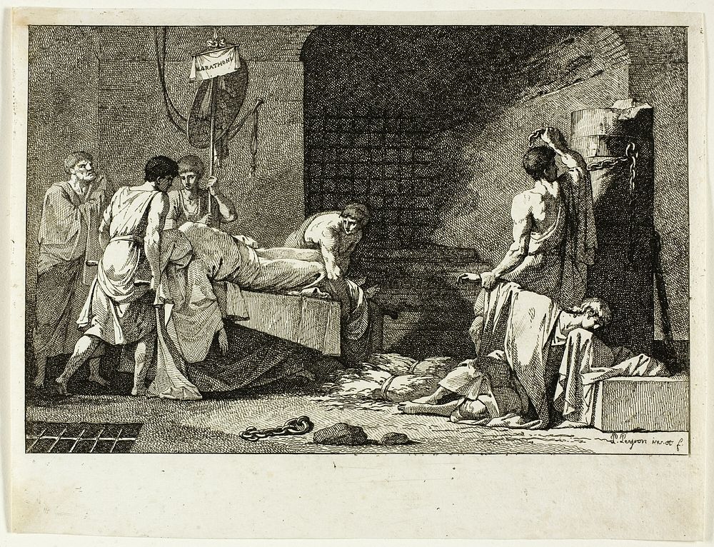 Devotion of Cimon or Funeral of Miltiade by Jean François Pierre Peyron