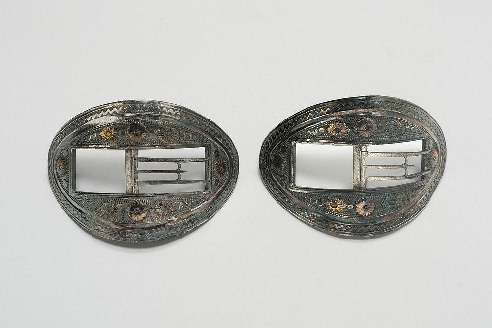 Pair of Shoe Buckles by William Soame